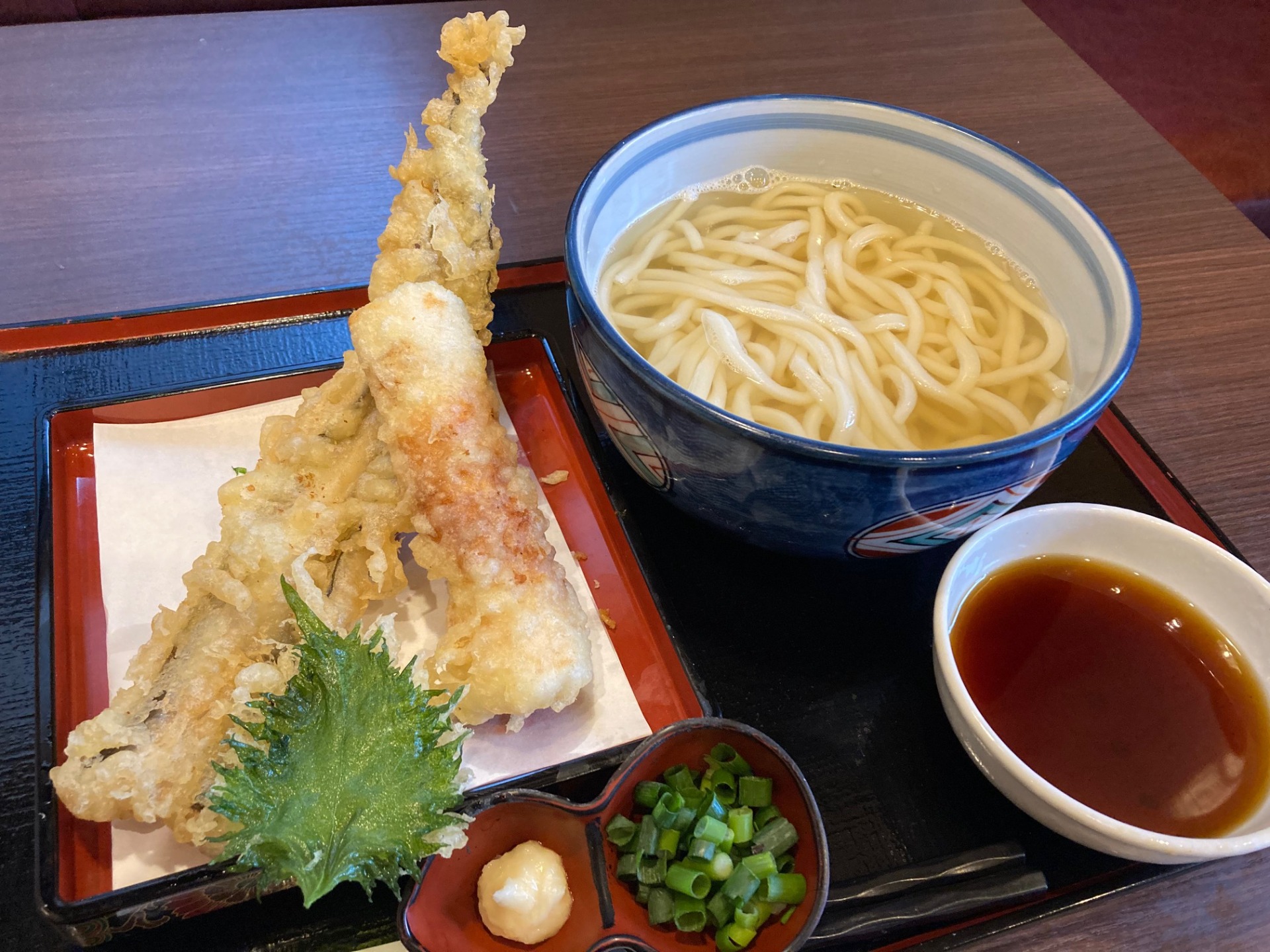 豊洲一本穴子と鯛ちくわ天 ¥1400
