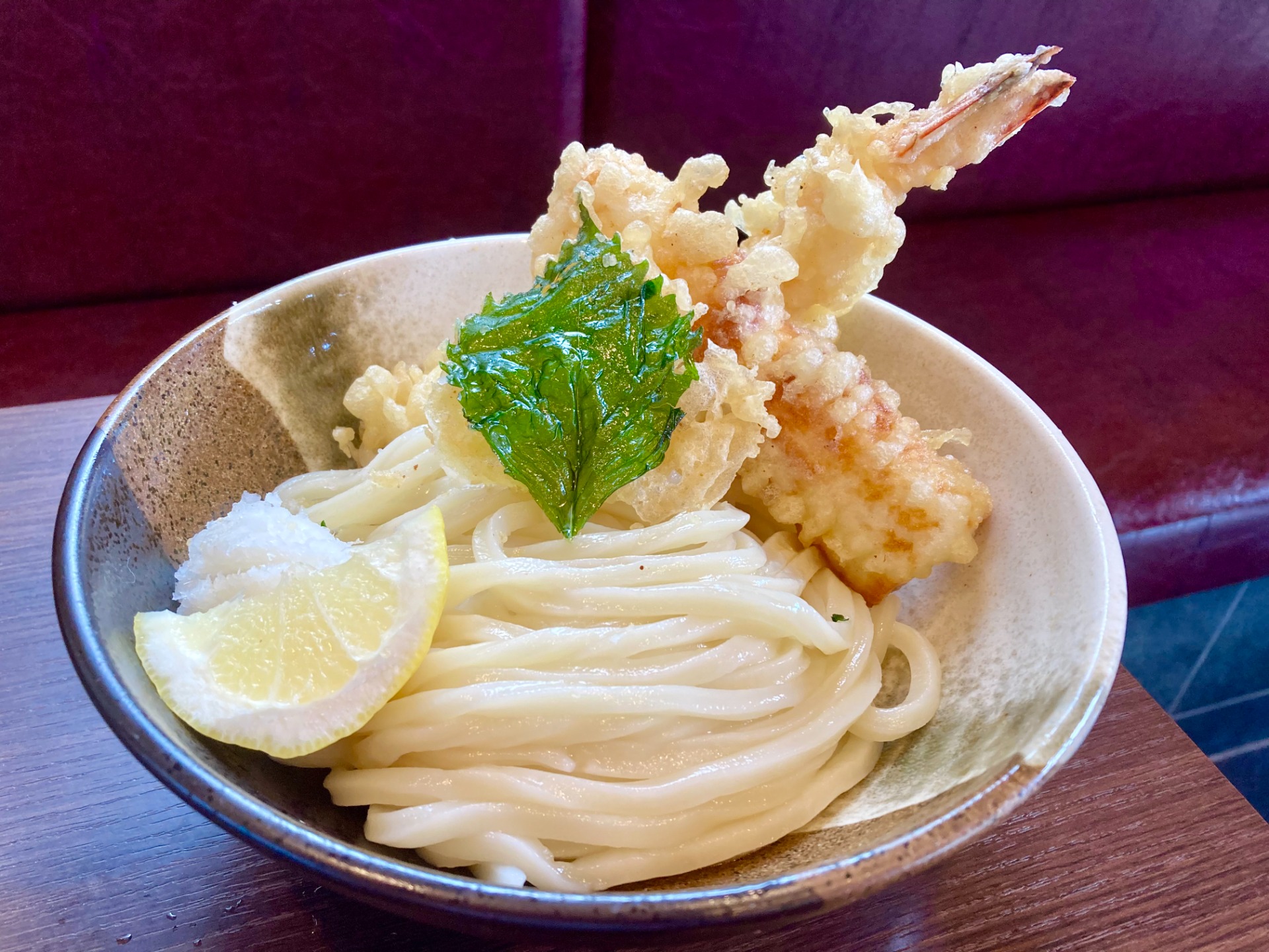 鯛のちくわ天 大海老天 つけ ¥1280