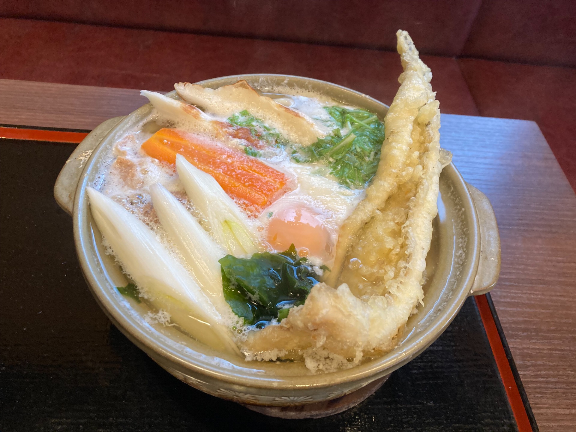 穴子天 鍋焼きうどん ¥1680