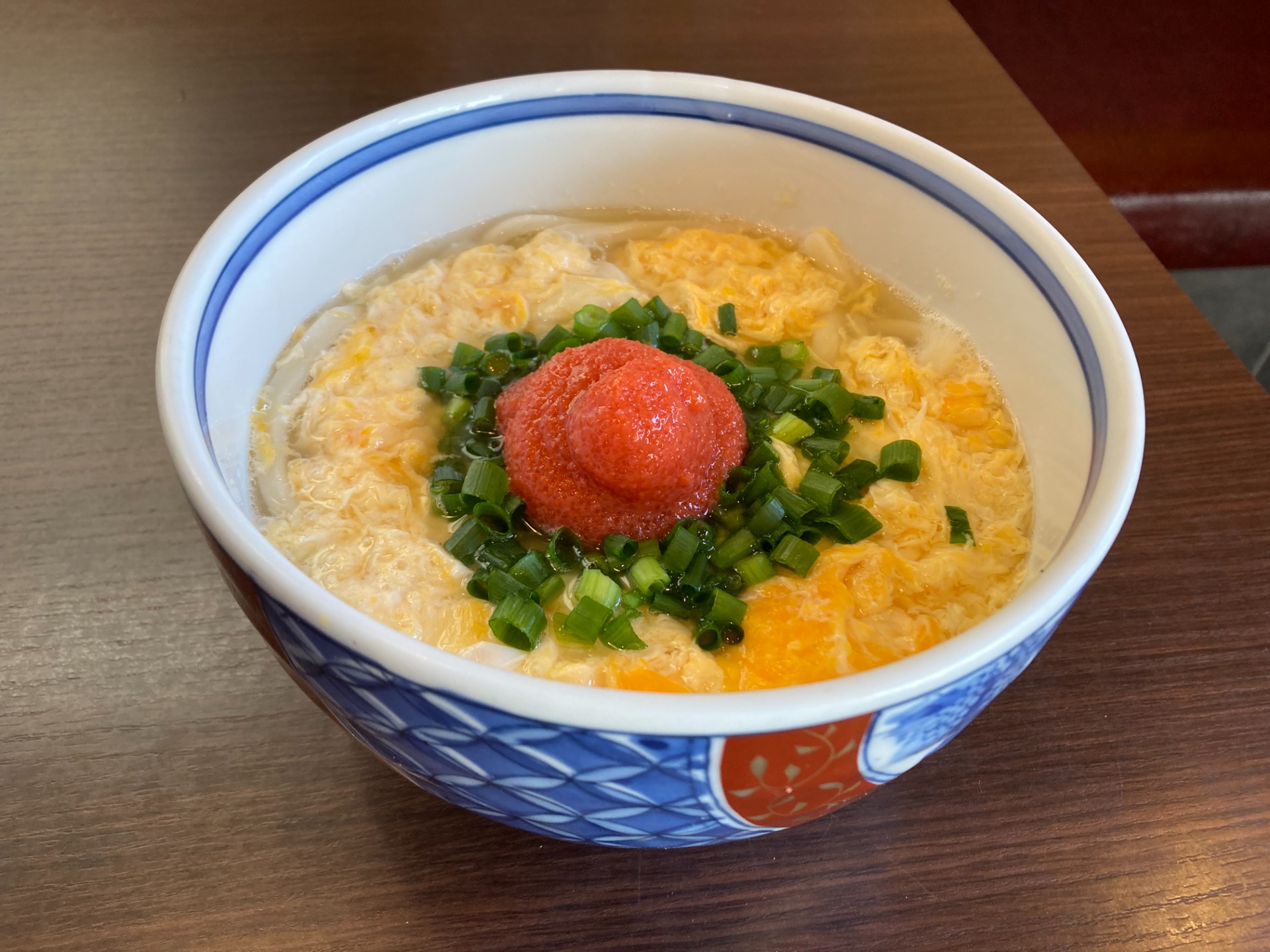 明太子玉子とじうどん ¥1080